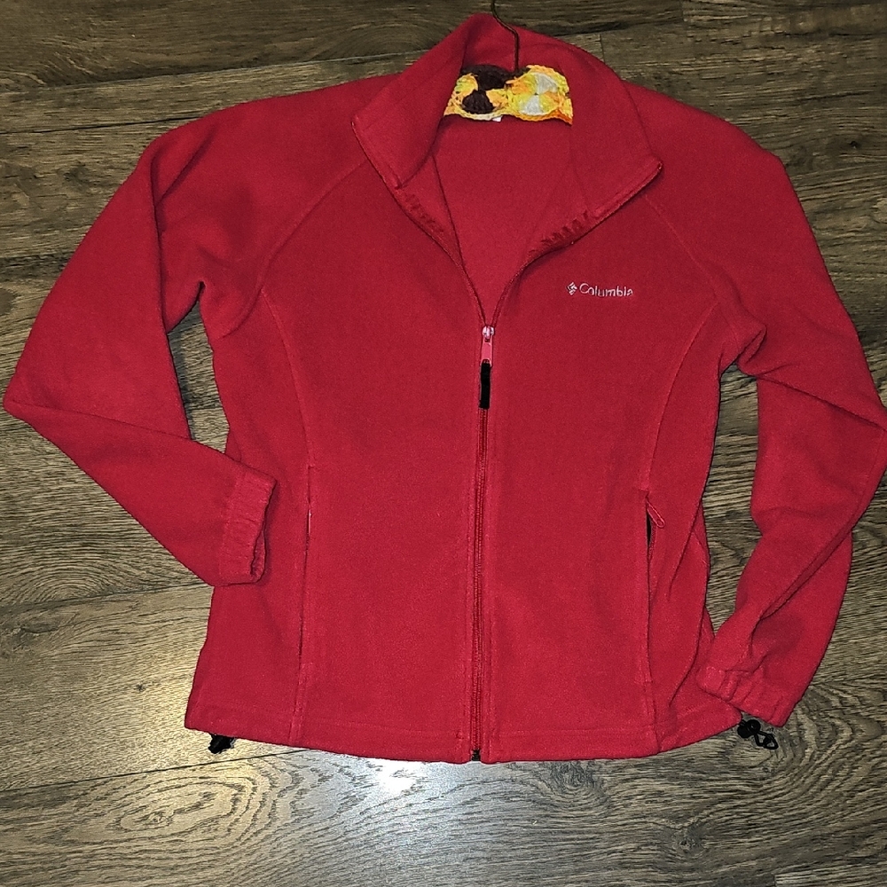 Columbia Jacket Coat Women Medium Outerwear Pink Red Layer Activewear